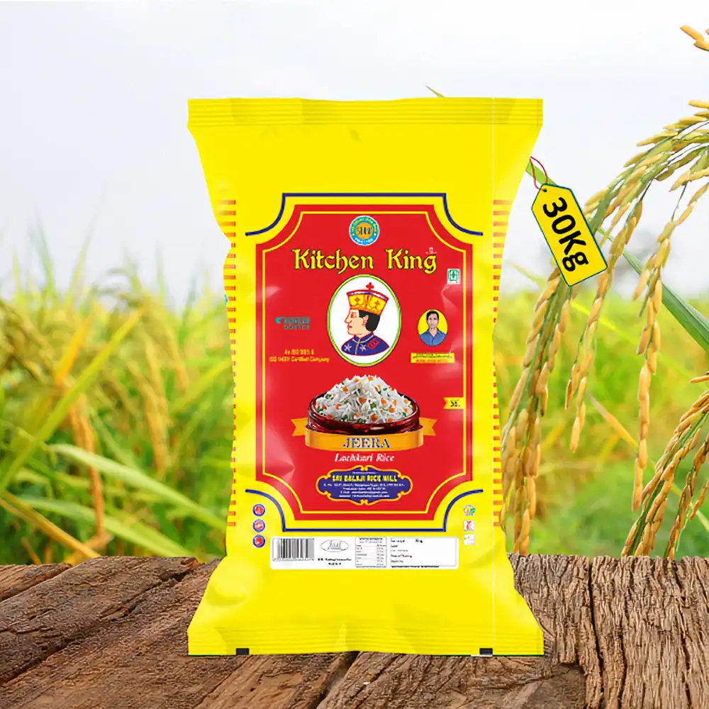 Kitchen King Jeera Sona Kolam Steam Rice 30kg Kitchen King Jeera Sona Kolam Steam Rice 30kg