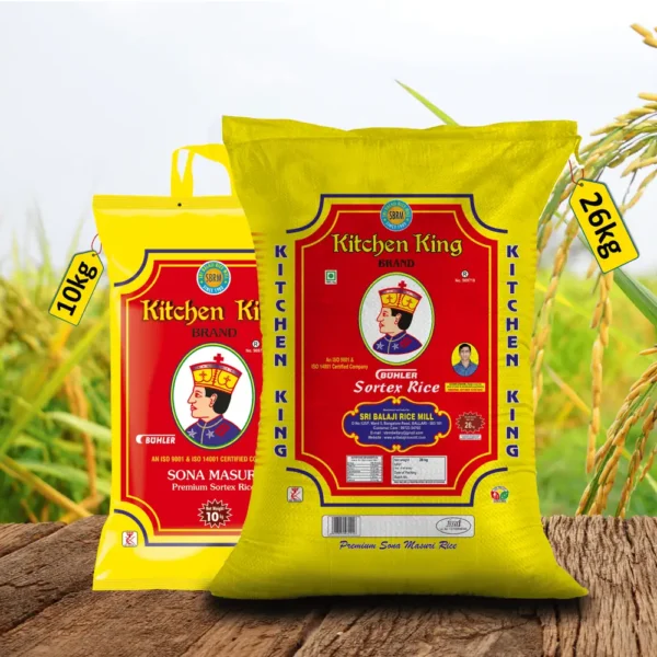 Kitchen King® Sona Masuri New Ponni Steam rice