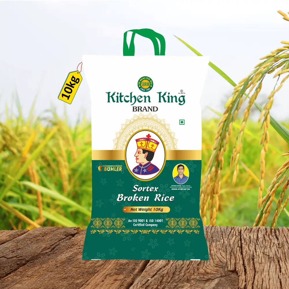 Kitchen King Sona Masuri Raw Broken Rice 10kg